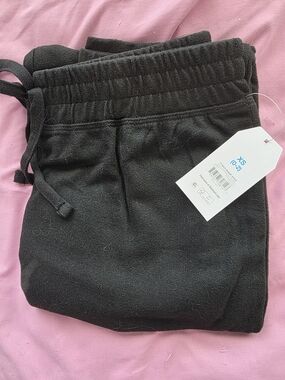 New XS Womens Time and Tru Black Track Pants Joggers